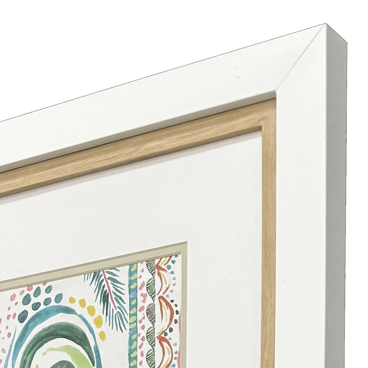 Coastline Green Framed Wall Art 4PC