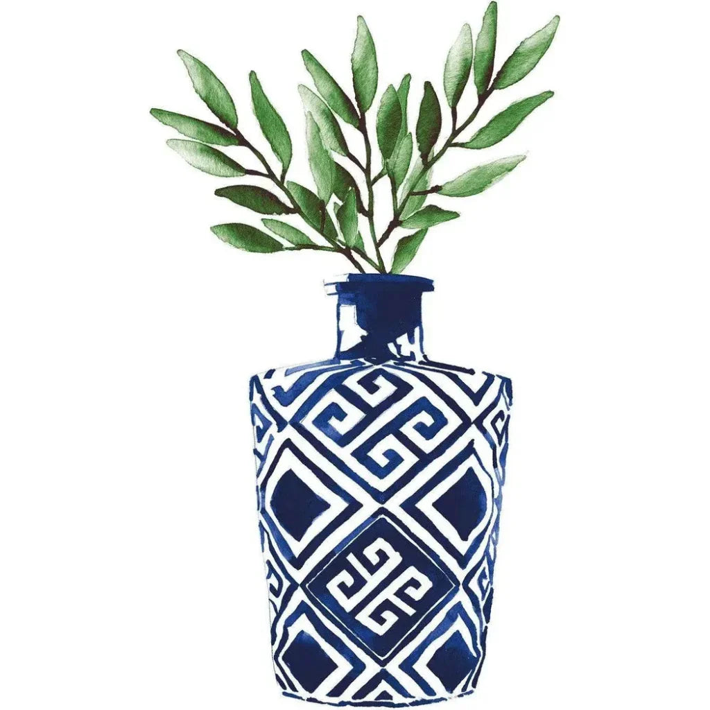 Cobalt Geometric III d Canvas Art For Living Room - LOOMLAN - LOOMLAN - Canvas Art