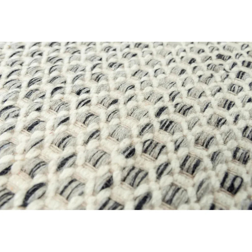 Cobe Basketweave Gray Area Rugs For Living Room - LOOMLAN - LOOMLAN - Area Rugs