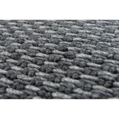 Cobi Basketweave Charcoal Area Rugs For Living Room - LOOMLAN - LOOMLAN - Area Rugs