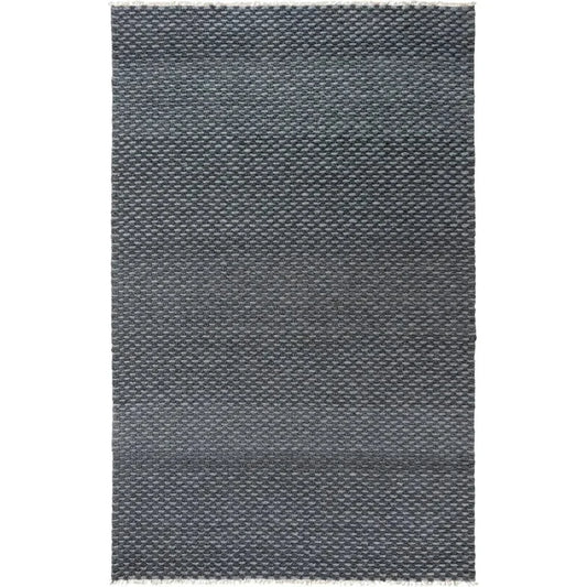 Cobi Basketweave Charcoal Area Rugs For Living Room - LOOMLAN - LOOMLAN - Area Rugs