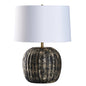 Cobie Mottled Glass Black Table Lamp