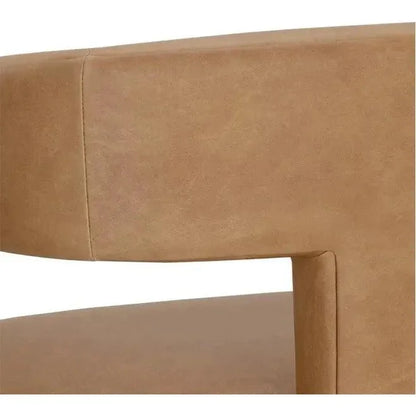 Cobourg Lounge Chair Modern Sesame Leather - LOOMLAN - SUNPAN - Accent Chairs