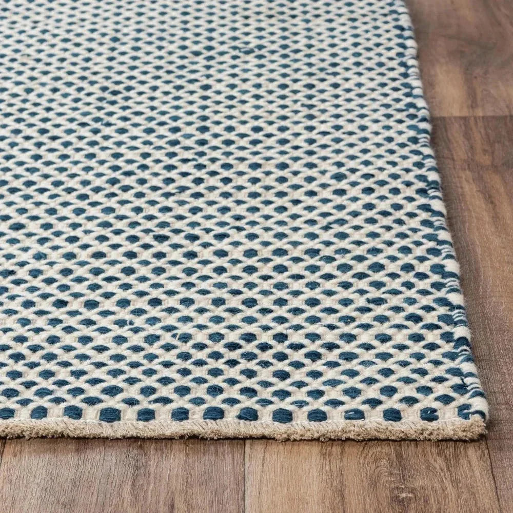Cobs Basketweave Blue Area Rugs For Living Room - LOOMLAN - LOOMLAN - Area Rugs