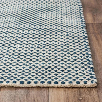 Cobs Basketweave Blue Area Rugs For Living Room - LOOMLAN - LOOMLAN - Area Rugs