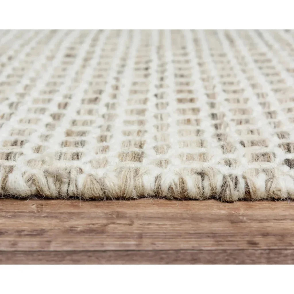 Coce Basketweave Beige Area Rugs For Living Room - LOOMLAN - LOOMLAN - Area Rugs