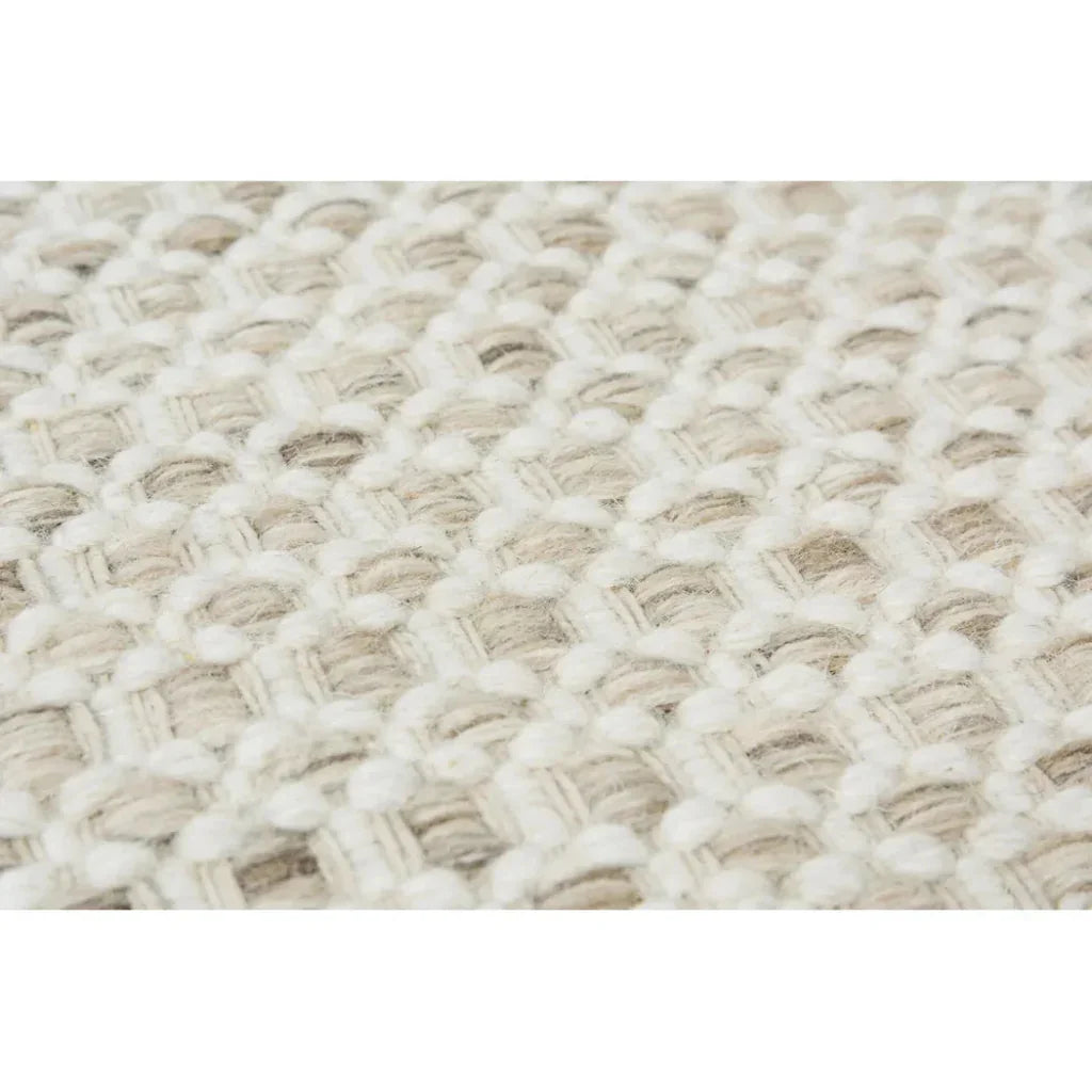 Coce Basketweave Beige Area Rugs For Living Room - LOOMLAN - LOOMLAN - Area Rugs