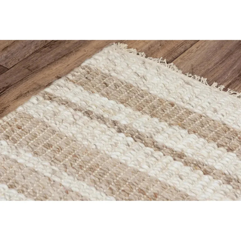Coch Stripe Beige Area Rugs For Living Room - LOOMLAN - LOOMLAN - Area Rugs