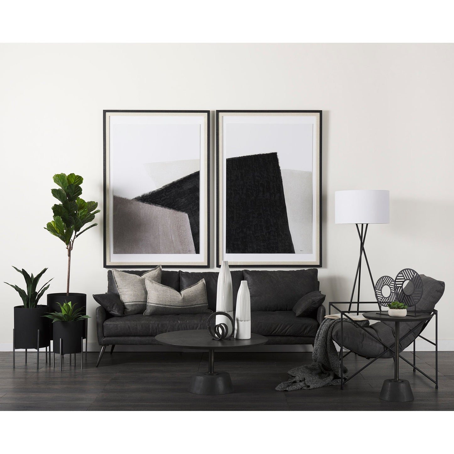 Cochrane Top Grain Leather Three Seater Sofa