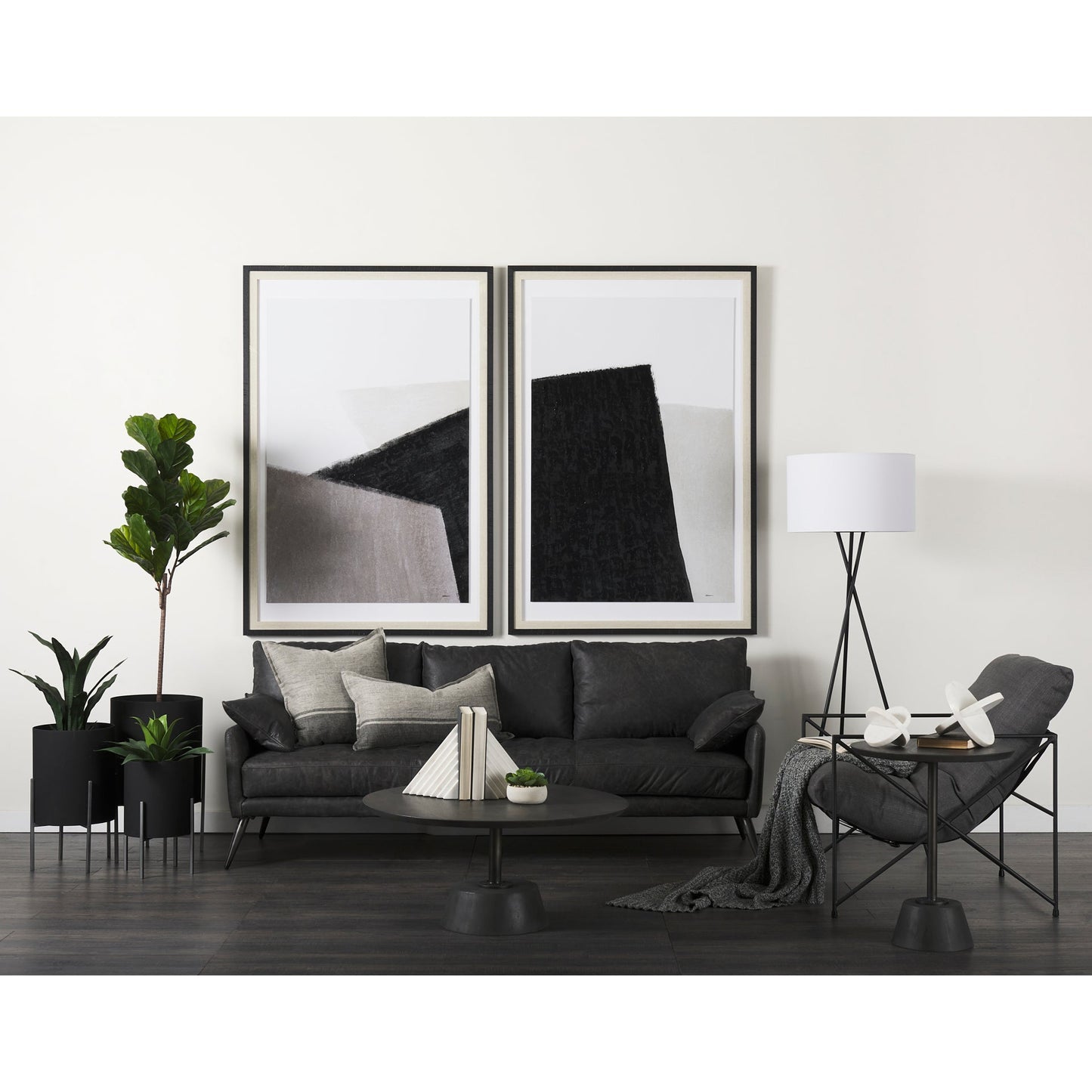 Cochrane Top Grain Leather Three Seater Sofa