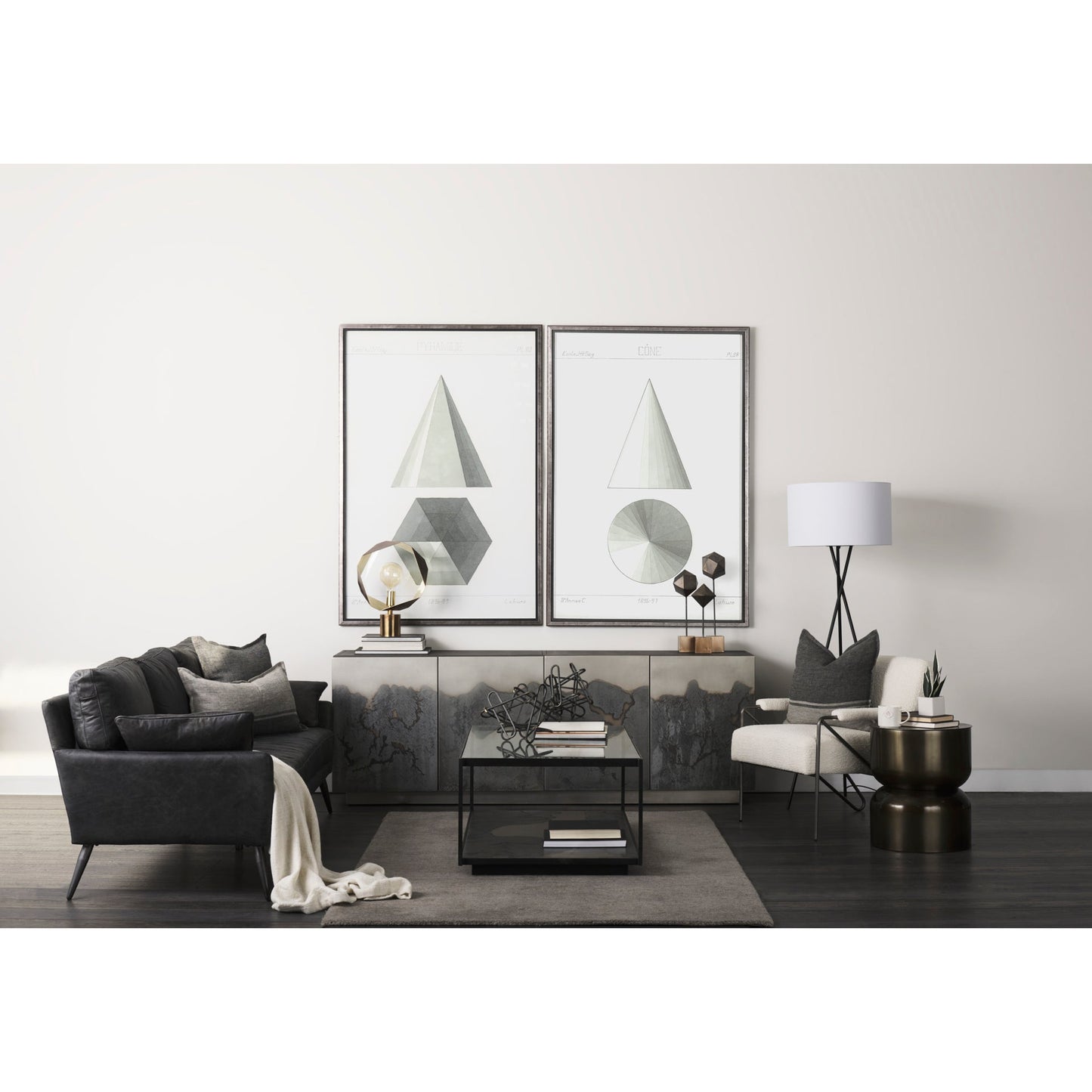 Cochrane Top Grain Leather Three Seater Sofa
