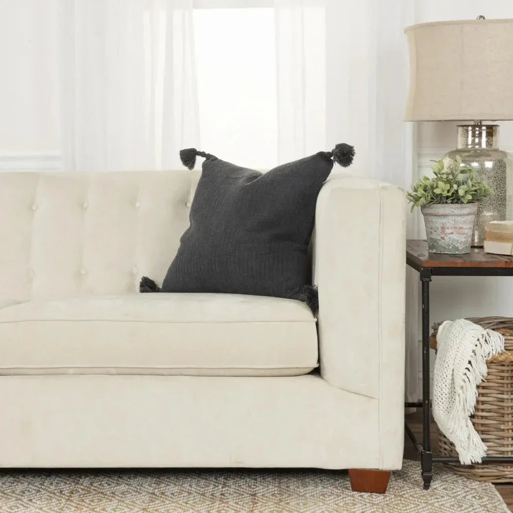 Coco Decorative Pillow For Sofa With Tassels - LOOMLAN - LOOMLAN - Throw Pillows