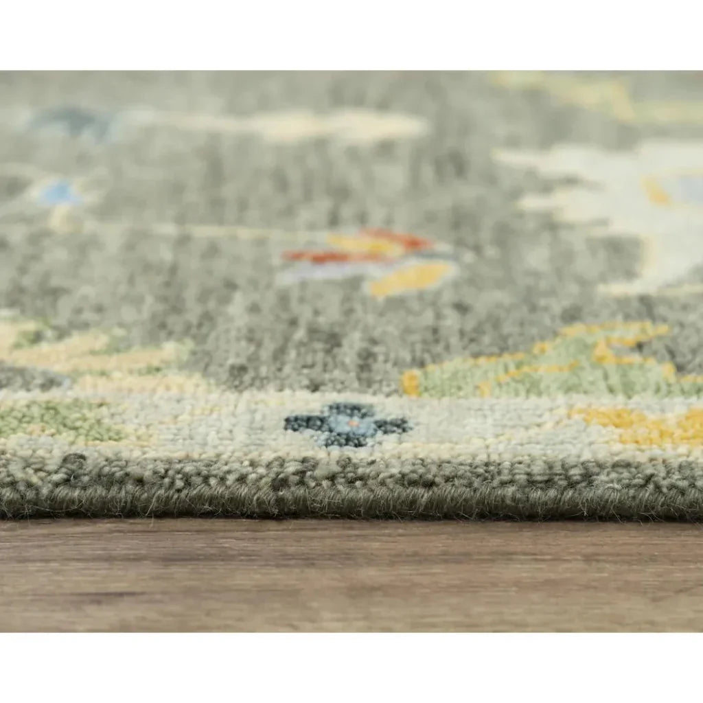 Coco Floral Gray Large Area Rugs For Living Room - LOOMLAN - LOOMLAN - Area Rugs