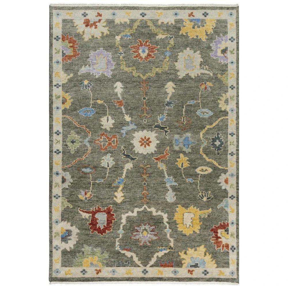 Coco Floral Gray Large Area Rugs For Living Room - LOOMLAN - LOOMLAN - Area Rugs