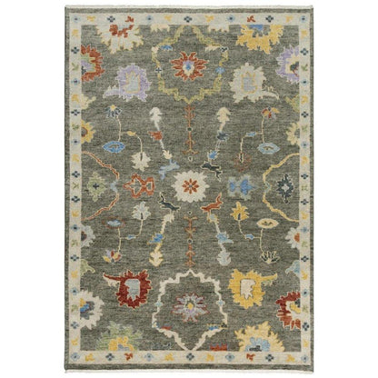 Coco Floral Gray Large Area Rugs For Living Room - LOOMLAN - LOOMLAN - Area Rugs