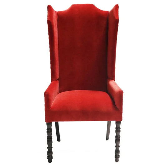 Coco High - End Red Velvet Chair - LOOMLAN - Peninsula Home - Club Chairs