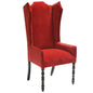 Coco High - End Red Velvet Chair - LOOMLAN - Peninsula Home - Club Chairs