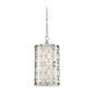 Coco Nickel Finish And Linen Shade Pendant - LOOMLAN - Wildwood - Pendants
