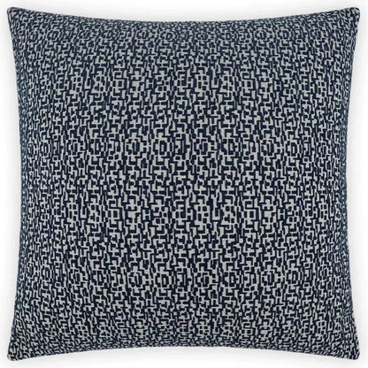 Code Navy Blue Throw Pillow With Insert - LOOMLAN - D.V. Kap - Throw Pillows