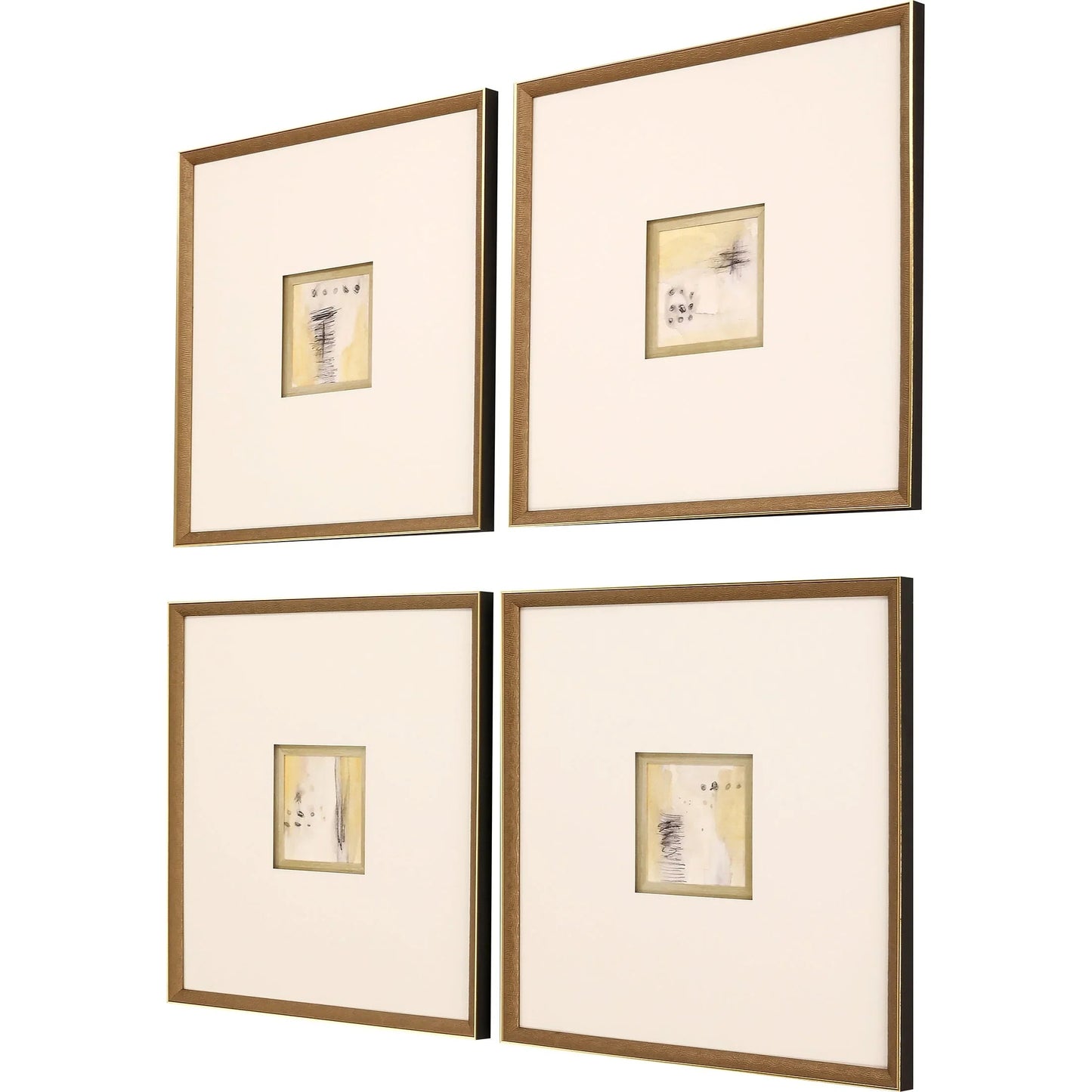 Code Wood Frame Neutral Framed Wall Art 4PC
