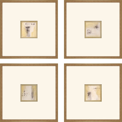 Code Wood Frame Neutral Framed Wall Art 4PC