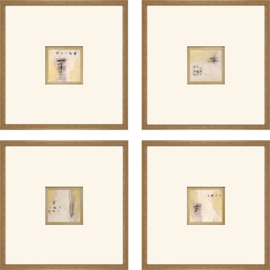 Code Wood Frame Neutral Framed Wall Art 4PC