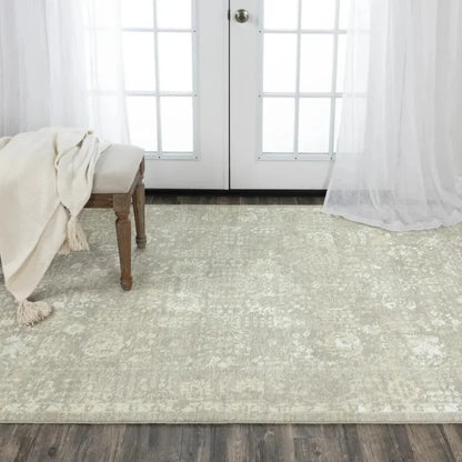 Coed Floral Gray Large Area Rugs For Living Room - LOOMLAN - LOOMLAN - Area Rugs