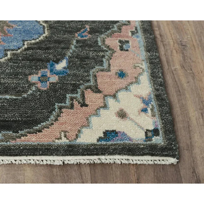 Cogo Geometric Charcoal Large Area Rugs For Living Room - LOOMLAN - LOOMLAN - Area Rugs