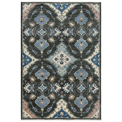 Cogo Geometric Charcoal Large Area Rugs For Living Room - LOOMLAN - LOOMLAN - Area Rugs