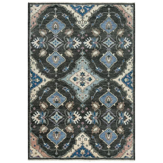 Cogo Geometric Charcoal Large Area Rugs For Living Room - LOOMLAN - LOOMLAN - Area Rugs