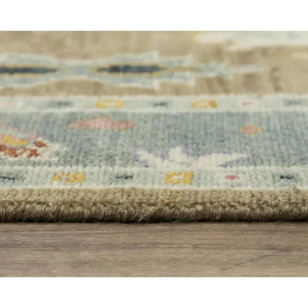 Cohu Floral Tan Large Area Rugs For Living Room - LOOMLAN - LOOMLAN - Area Rugs