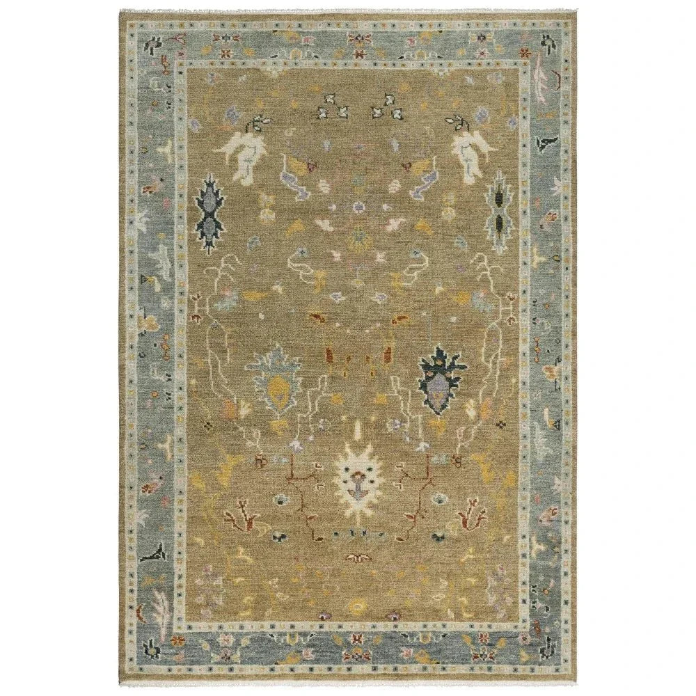 Cohu Floral Tan Large Area Rugs For Living Room - LOOMLAN - LOOMLAN - Area Rugs