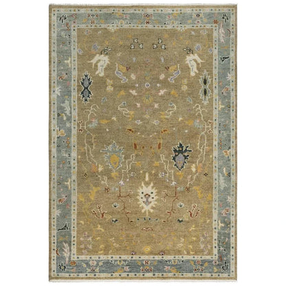 Cohu Floral Tan Large Area Rugs For Living Room - LOOMLAN - LOOMLAN - Area Rugs
