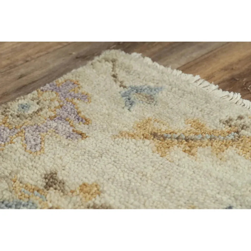 Coir Floral Beige Large Area Rugs For Living Room - LOOMLAN - LOOMLAN - Area Rugs