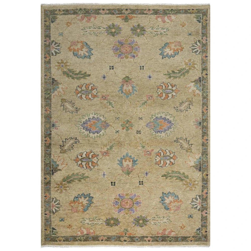 Cola Floral Beige Large Area Rugs For Living Room - LOOMLAN - LOOMLAN - Area Rugs