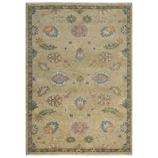 Cola Floral Beige Large Area Rugs For Living Room - LOOMLAN - LOOMLAN - Area Rugs