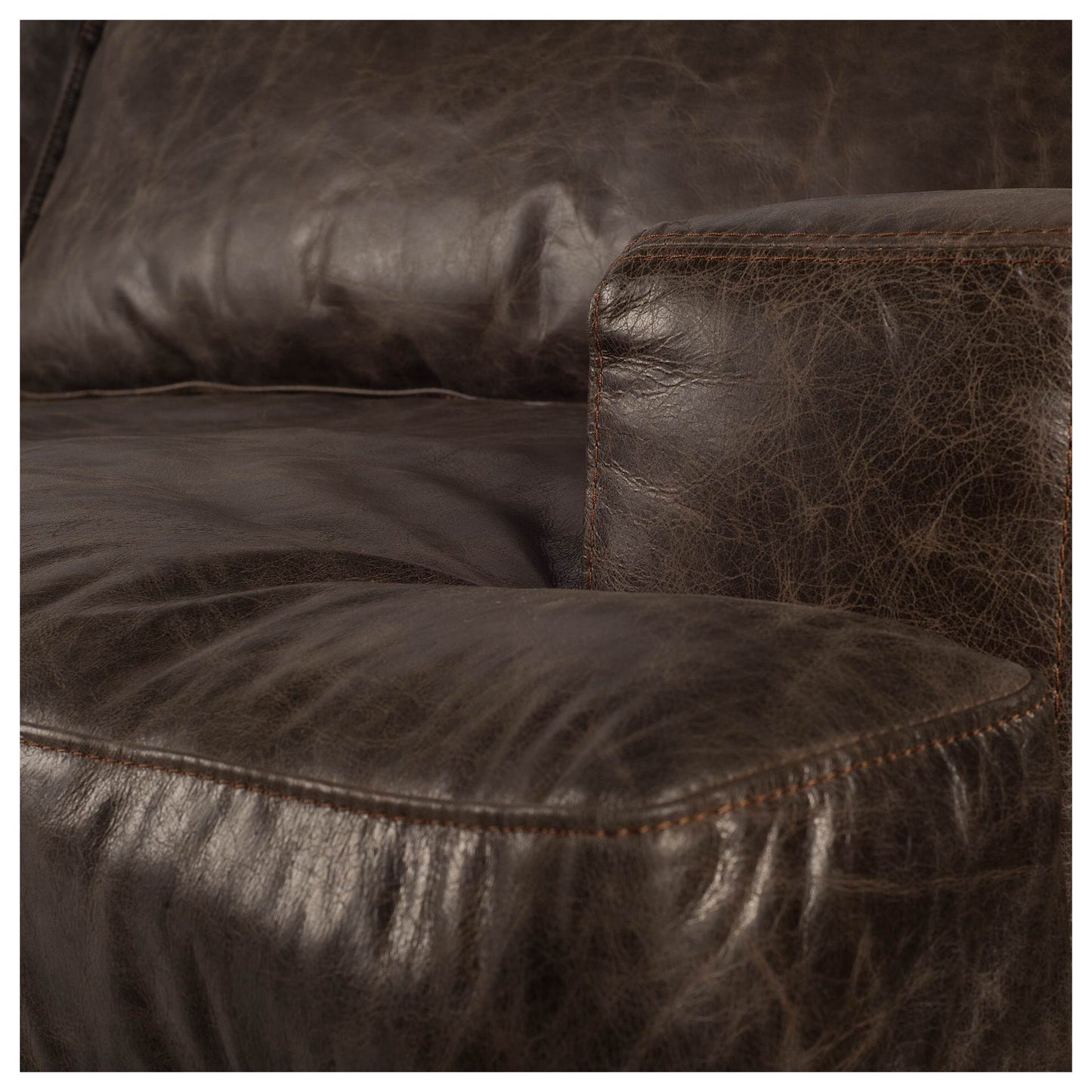 Colburne Brown Leather Club Chair