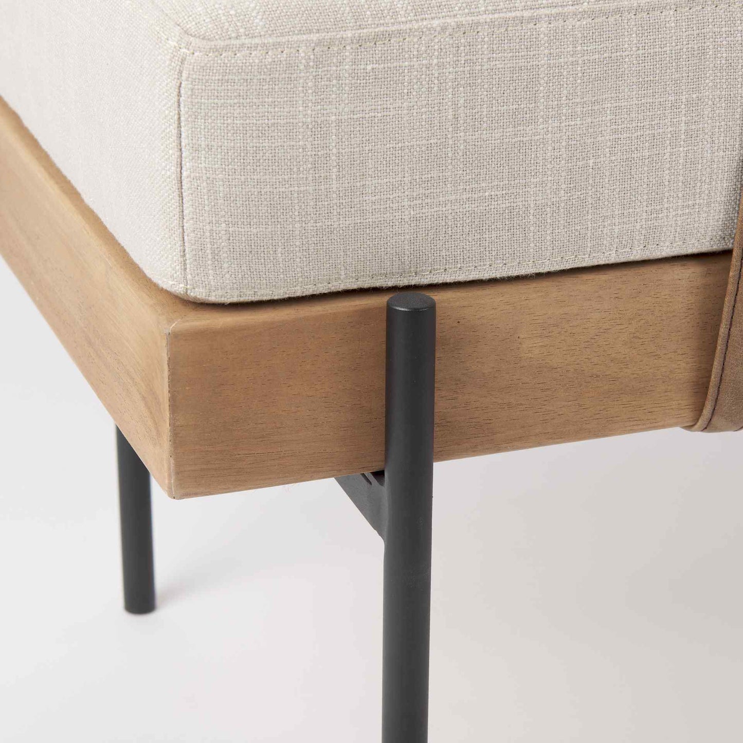 Colburne Cream Fabric Bedroom Bench