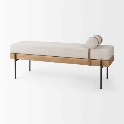 Colburne Cream Fabric Bedroom Bench