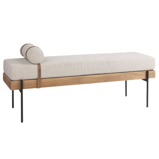 Colburne Cream Fabric Bedroom Bench
