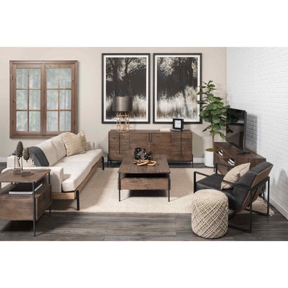 Colburne Premium Fabric Three Seater Sofa