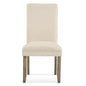 Colby Rubberwood Linen White Parsons Chair (Set Of 2) - LOOMLAN - Bassett Mirror - Accent Chairs