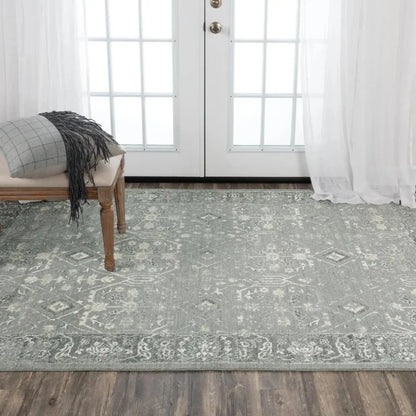 Cold Floral Gray Large Area Rugs For Living Room - LOOMLAN - LOOMLAN - Area Rugs