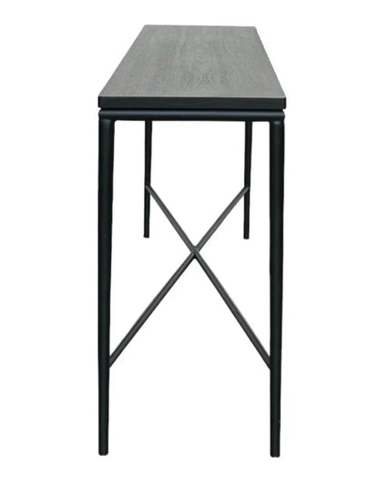Cole Metal Framed Black Console Table - LOOMLAN - Artesia - Console Tables