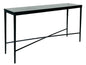 Cole Metal Framed Black Console Table - LOOMLAN - Artesia - Console Tables