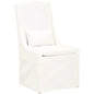 Colette Slipcover Dining Chair 2PC LiveSmart White - LOOMLAN - Essentials For Living - Dining Chairs