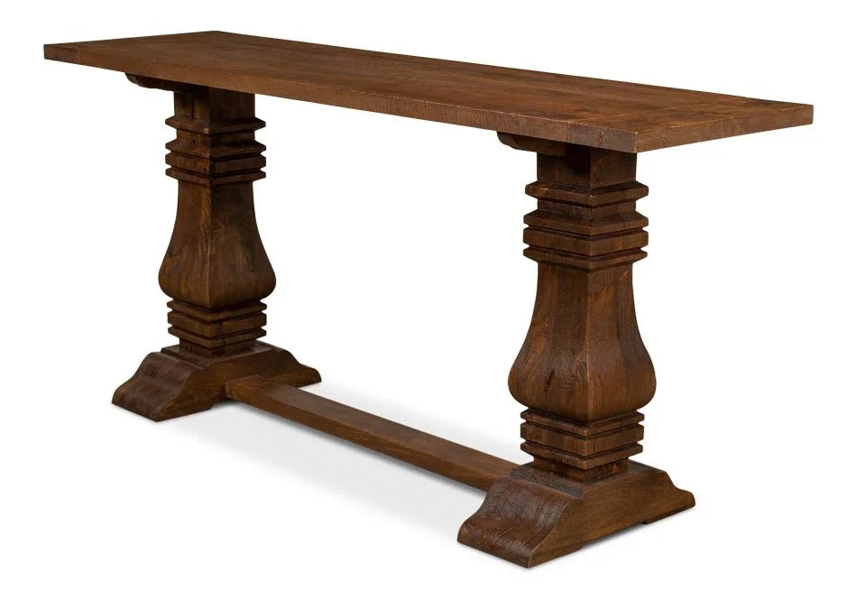 Colette Wooden Rectangular Console Table - LOOMLAN - Sarreid - Console Tables