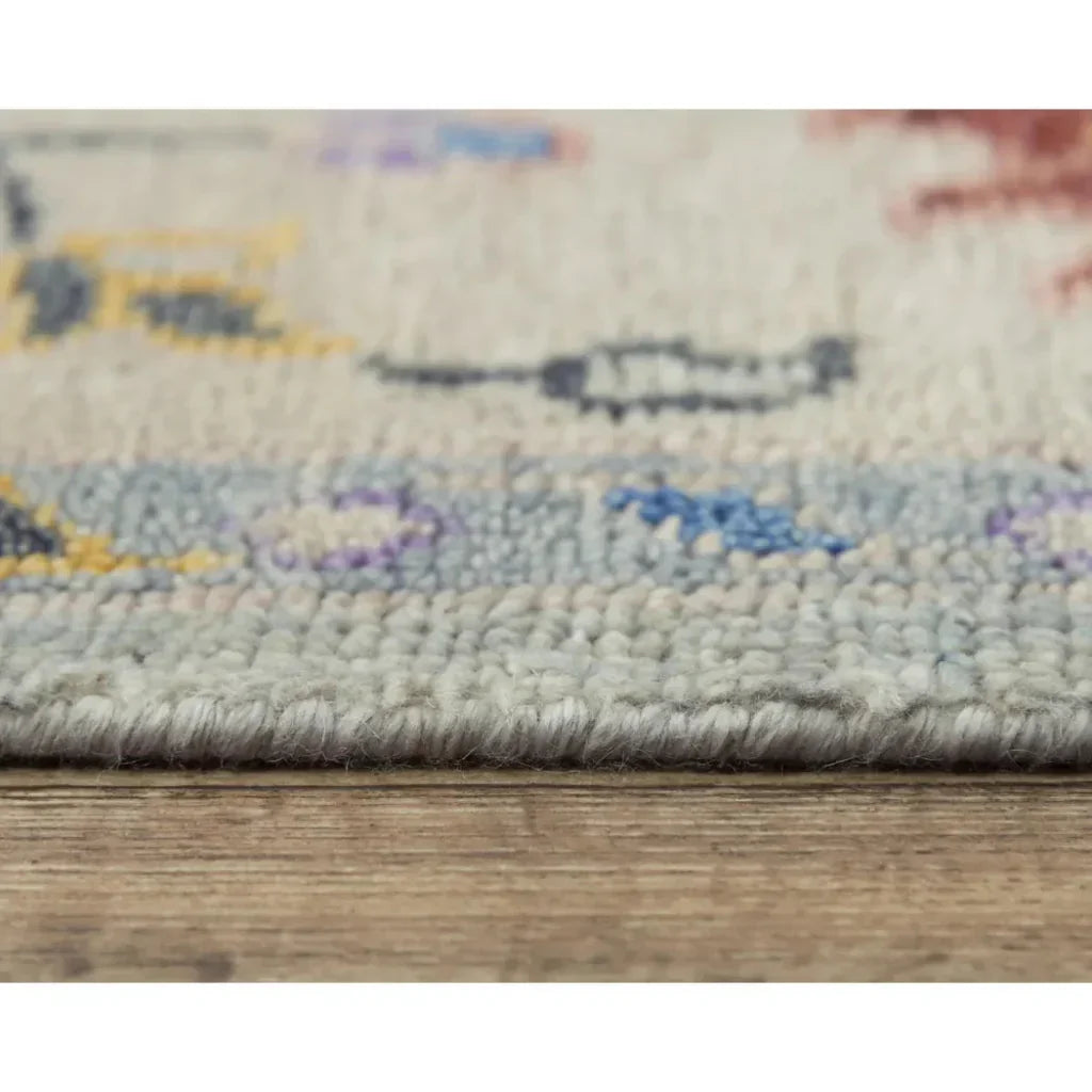 Colf Floral Gray Large Area Rugs For Living Room - LOOMLAN - LOOMLAN - Area Rugs