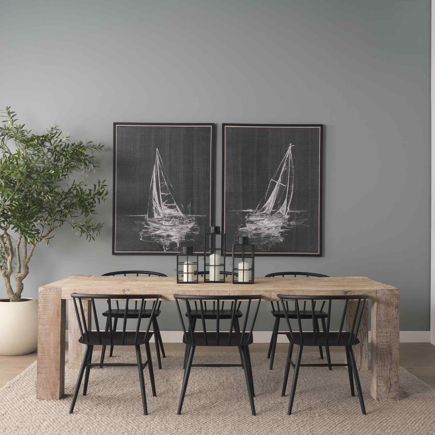 Colin Black Metal Armless Dining Chair (Set of 2)