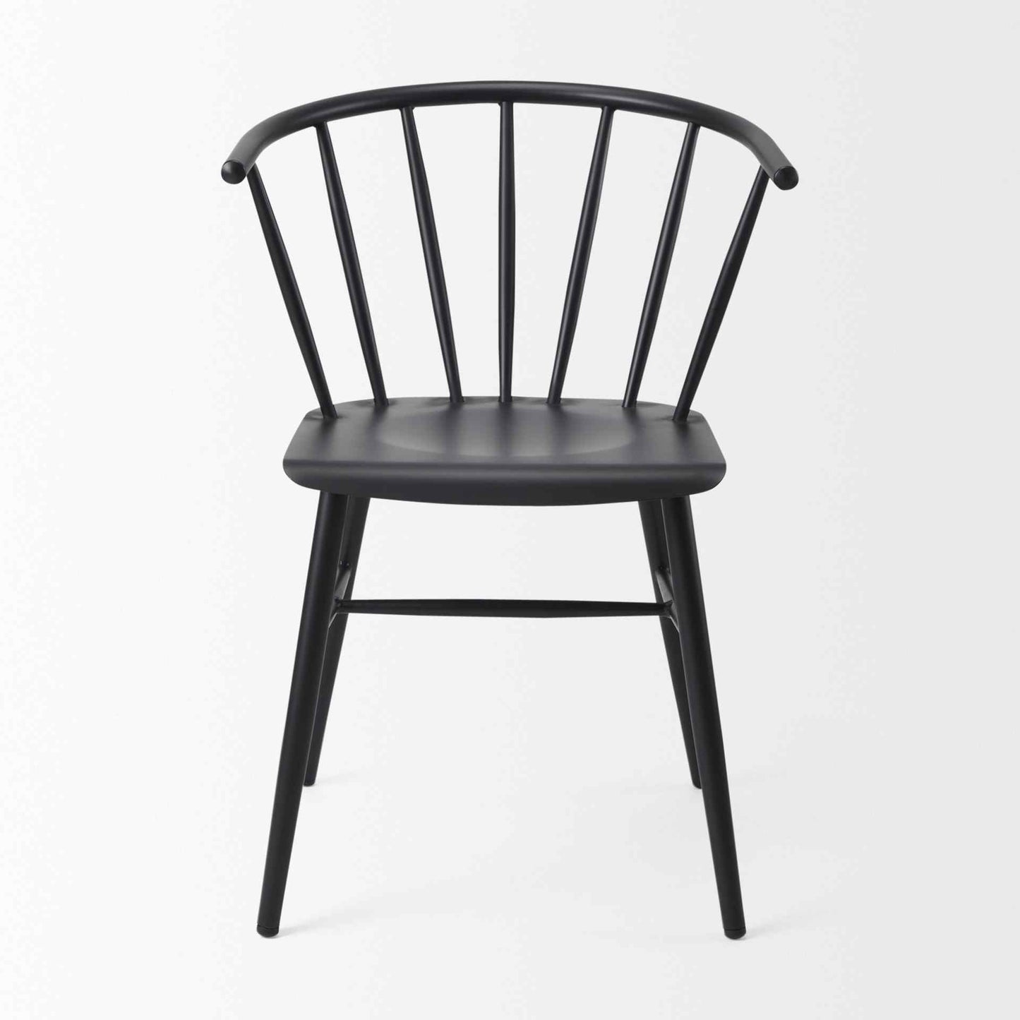Colin Black Metal Armless Dining Chair (Set of 2)
